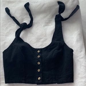 Kendall Kylie Black crop top